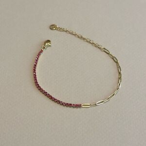 Elegant Gold and red Bracelet N1289
